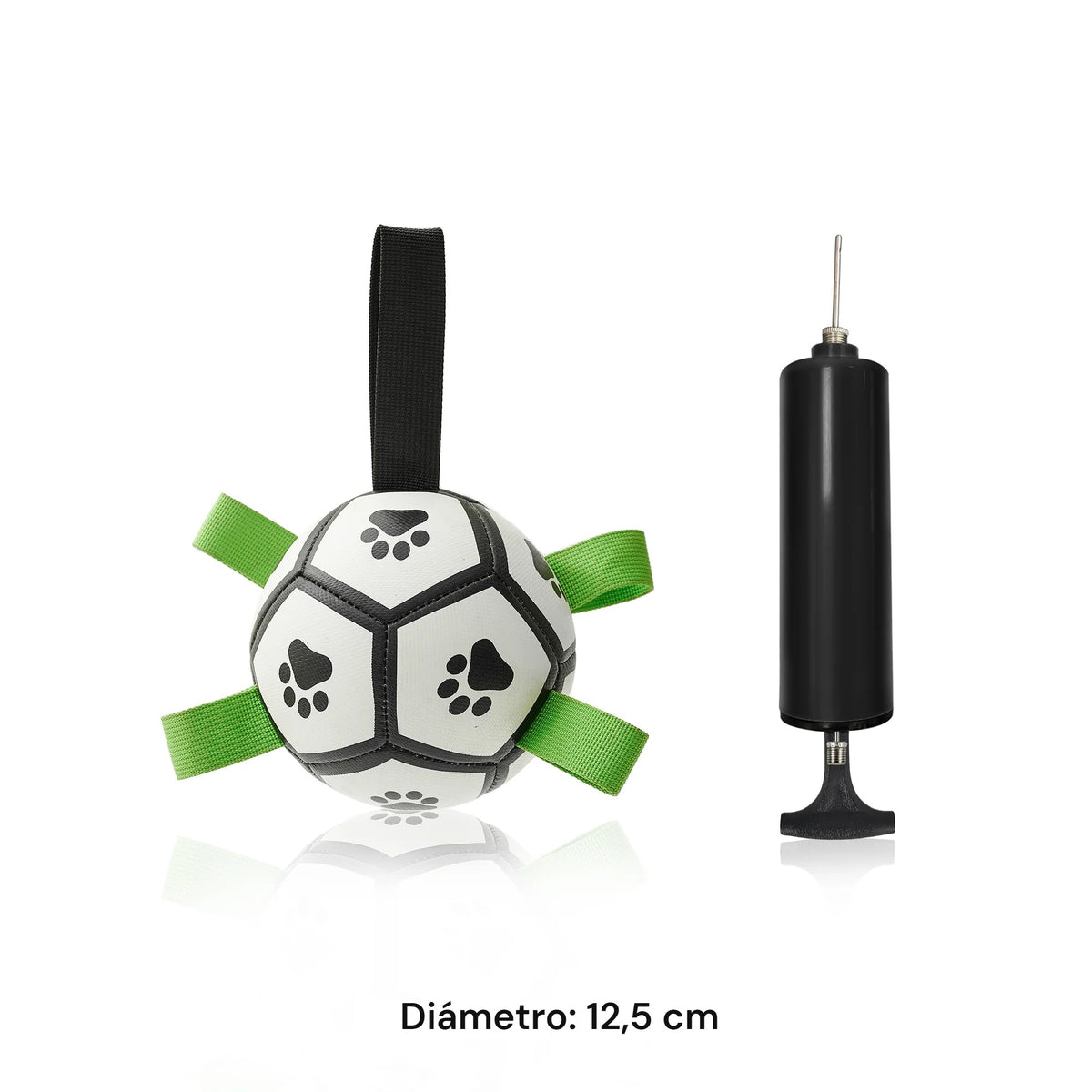 Pelota de fútbol para perros talla S, 12,5 cm